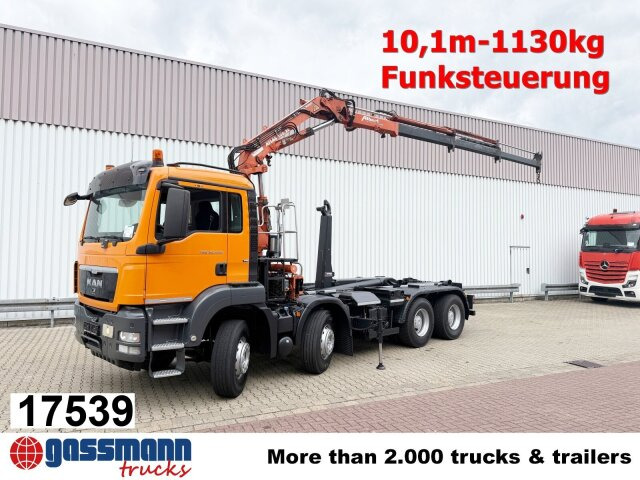 MAN TGS 35.440 8x4 BL, Meiller 19.62, Atlas Kran - Krokbil, Kranbil: bilde 1 MAN TGS 35.440 8x4 BL, Meiller 19.62, Atlas Kran - Krokbil, Kranbil: bilde 1