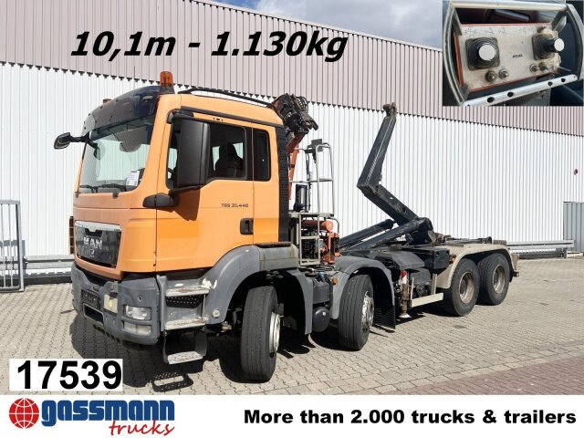 MAN TGS 35.440 8x4 BL, Meiller 19.62, Atlas Kran - Krokbil, Kranbil: bilde 1 MAN TGS 35.440 8x4 BL, Meiller 19.62, Atlas Kran - Krokbil, Kranbil: bilde 1