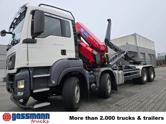 MAN TGS 35.480 8X4 BL, Intarder, Kran HMF 3220-K6, - Krokbil, Kranbil: bilde 2 MAN TGS 35.480 8X4 BL, Intarder, Kran HMF 3220-K6, - Krokbil, Kranbil: bilde 2