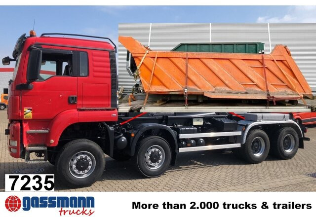 MAN TGS 41.480 8X8 BB, Bender Stahlmulde ca. 18m³, - Chassis lastebil: bilde 1 MAN TGS 41.480 8X8 BB, Bender Stahlmulde ca. 18m³, - Chassis lastebil: bilde 1