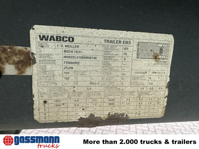 Meiller MZDA 18/21, Stahlbordwände, ca. 11m³ - Tipphenger: bilde 2 Meiller MZDA 18/21, Stahlbordwände, ca. 11m³ - Tipphenger: bilde 2