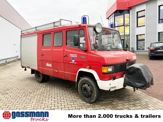 Brannbil Mercedes-Benz 709 D 4x2 Doka, LF 8: bilde 9