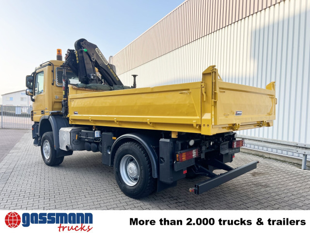 Tippbil, Kranbil Mercedes-Benz Actros 1841 AK 4x4, EEV, Kran Palfinger: bilde 13