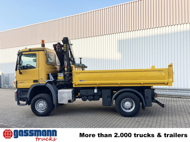 Tippbil, Kranbil Mercedes-Benz Actros 1841 AK 4x4, EEV, Kran Palfinger: bilde 14