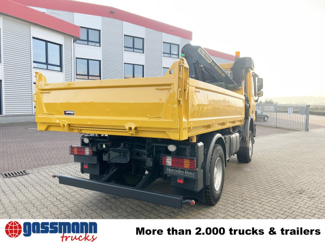 Tippbil, Kranbil Mercedes-Benz Actros 1841 AK 4x4, EEV, Kran Palfinger: bilde 11