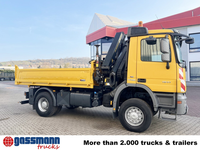 Tippbil, Kranbil Mercedes-Benz Actros 1841 AK 4x4, EEV, Kran Palfinger: bilde 10