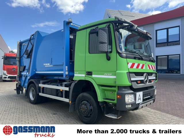 Søppelbil for transport av søppel Mercedes-Benz Actros 2032 LA 4x4, Faun Variopress 310 ca.: bilde 8