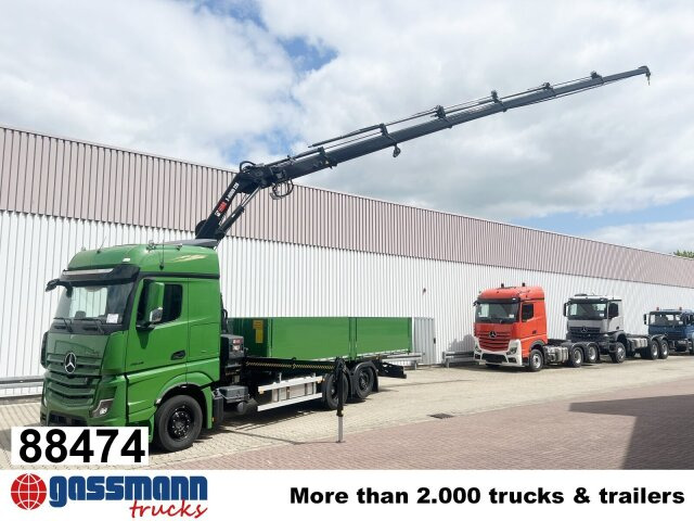 Mercedes-Benz Actros 2548 L 6x2 mit Kran Hiab X-HiDuo 228 - Planbil, Kranbil: bilde 1 Mercedes-Benz Actros 2548 L 6x2 mit Kran Hiab X-HiDuo 228 - Planbil, Kranbil: bilde 1