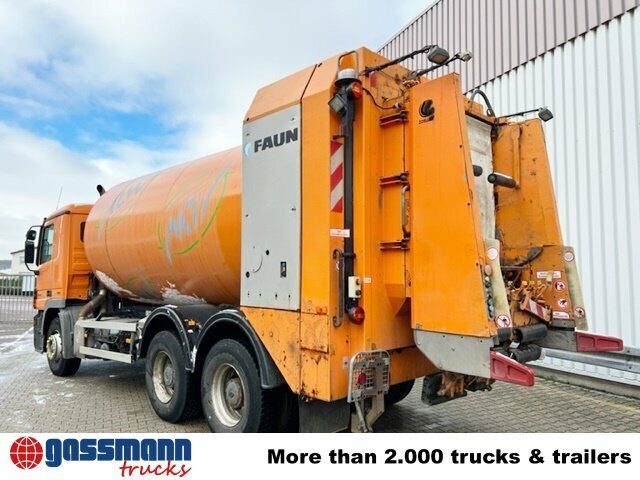 Søppelbil for transport av søppel Mercedes-Benz Actros 2632/41 6x4, FAUN Rotopress 520,: bilde 12