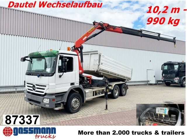 Mercedes-Benz Actros 2644/48 LK 6x4, Dautel Wechselsystem, - Tippbil, Kranbil: bilde 1 Mercedes-Benz Actros 2644/48 LK 6x4, Dautel Wechselsystem, - Tippbil, Kranbil: bilde 1