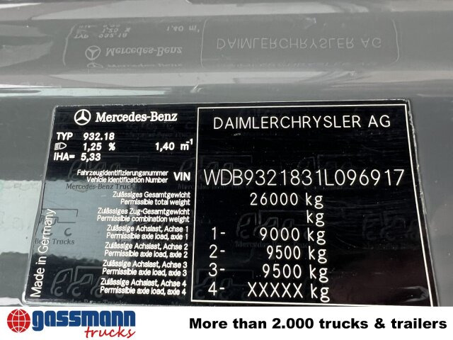 Mercedes-Benz Actros 3346 AK 6x6 - Chassis lastebil: bilde 3 Mercedes-Benz Actros 3346 AK 6x6 - Chassis lastebil: bilde 3