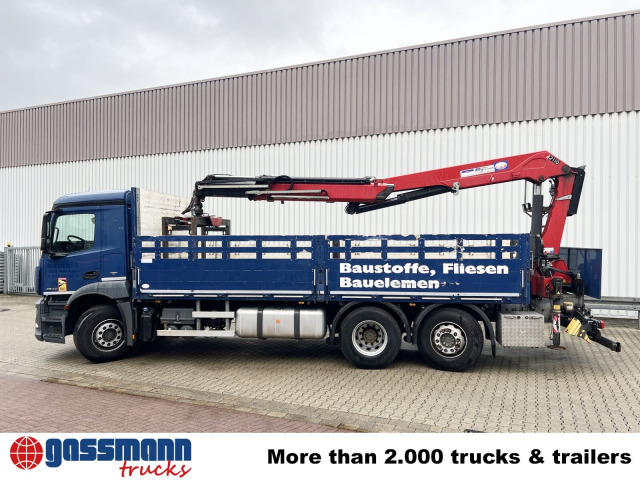 Planbil, Kranbil Mercedes-Benz Antos 2540 L 6x2, Lenkachse, HMF 2110-L3: bilde 13