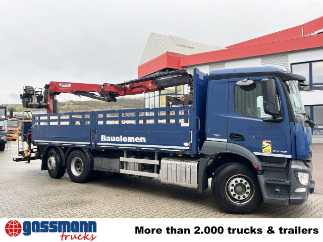 Planbil, Kranbil Mercedes-Benz Antos 2540 L 6x2, Lenkachse, HMF 2110-L3: bilde 10