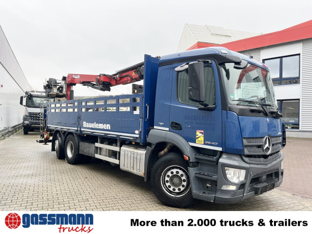 Planbil, Kranbil Mercedes-Benz Antos 2540 L 6x2, Lenkachse, HMF 2110-L3: bilde 9