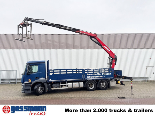 Planbil, Kranbil Mercedes-Benz Antos 2540 L 6x2, Lenkachse, HMF 2110-L3: bilde 14