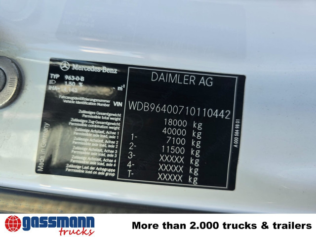 Mercedes-Benz Arocs 1827/30 A 4x4, Fahrschule, mehrfach - Chassis lastebil: bilde 4 Mercedes-Benz Arocs 1827/30 A 4x4, Fahrschule, mehrfach - Chassis lastebil: bilde 4