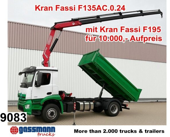 Mercedes-Benz Arocs 1840 K 4x2, MultimediaCockpit, - Tippbil, Kranbil: bilde 1 Mercedes-Benz Arocs 1840 K 4x2, MultimediaCockpit, - Tippbil, Kranbil: bilde 1