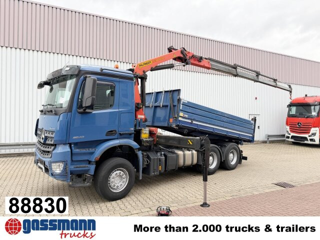 Mercedes-Benz Arocs 2640 LK 6x4, Alu-Bordwände, Kran - Tippbil, Kranbil: bilde 1 Mercedes-Benz Arocs 2640 LK 6x4, Alu-Bordwände, Kran - Tippbil, Kranbil: bilde 1
