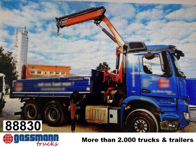Mercedes-Benz Arocs 2640 LK 6x4, Alu-Bordwände, Kran - Tippbil, Kranbil: bilde 1 Mercedes-Benz Arocs 2640 LK 6x4, Alu-Bordwände, Kran - Tippbil, Kranbil: bilde 1