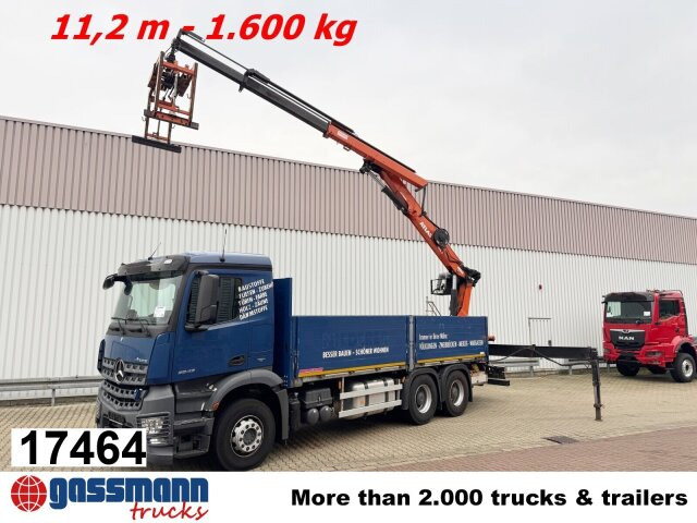 Mercedes-Benz Arocs 2642 6x4 mit Heckkran Atlas AK 186.3 V-2 - Planbil, Kranbil: bilde 1 Mercedes-Benz Arocs 2642 6x4 mit Heckkran Atlas AK 186.3 V-2 - Planbil, Kranbil: bilde 1
