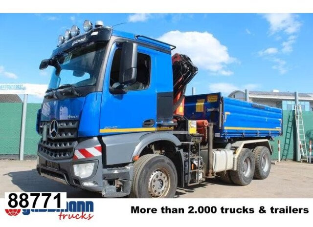 Mercedes-Benz Arocs 2643 K 6x4, Kran Palfinger PK13001-K B, - Tippbil, Kranbil: bilde 1 Mercedes-Benz Arocs 2643 K 6x4, Kran Palfinger PK13001-K B, - Tippbil, Kranbil: bilde 1