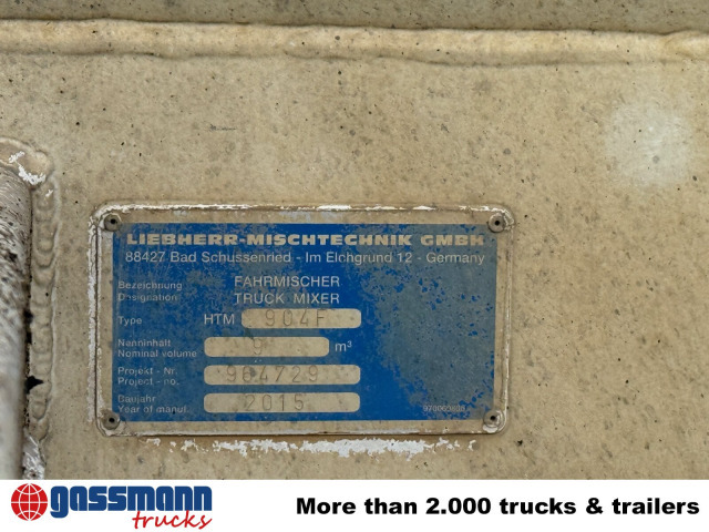Mercedes-Benz Arocs 3240 8x4,Betonmischer Liebherr HTM 904F - Betongbil: bilde 4 Mercedes-Benz Arocs 3240 8x4,Betonmischer Liebherr HTM 904F - Betongbil: bilde 4