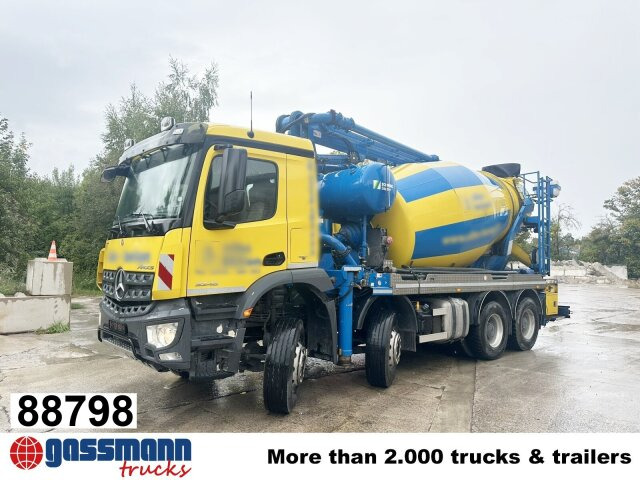 Mercedes-Benz Arocs 3246 B 8x4 Stetter Mischer 7m³, Pumpe 25m - Betongbil: bilde 1 Mercedes-Benz Arocs 3246 B 8x4 Stetter Mischer 7m³, Pumpe 25m - Betongbil: bilde 1