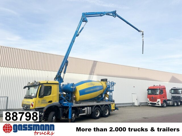 Mercedes-Benz Arocs 3246 B 8x4 Stetter Mischer 7m³, Pumpe 25m - Betongbil: bilde 1 Mercedes-Benz Arocs 3246 B 8x4 Stetter Mischer 7m³, Pumpe 25m - Betongbil: bilde 1