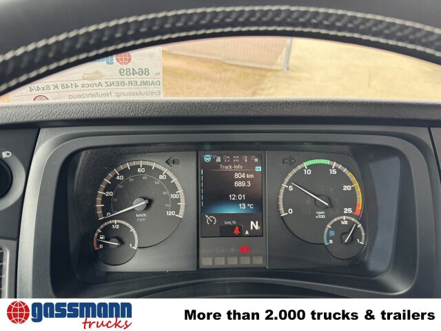 Mercedes-Benz Arocs 4148 K 8x4/4, Turbo-Retarder-Kupplung, - Chassis lastebil: bilde 4 Mercedes-Benz Arocs 4148 K 8x4/4, Turbo-Retarder-Kupplung, - Chassis lastebil: bilde 4