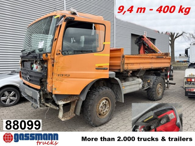 Mercedes-Benz Atego 1023 A 4x4, Einzelbereifung, Heckkran - Chassis lastebil, Kranbil: bilde 1 Mercedes-Benz Atego 1023 A 4x4, Einzelbereifung, Heckkran - Chassis lastebil, Kranbil: bilde 1