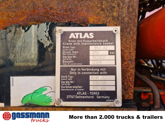 Mercedes-Benz Atego 1823 AK 4x4 mit Kran Atlas 85.2, Funk, - Tippbil, Kranbil: bilde 5 Mercedes-Benz Atego 1823 AK 4x4 mit Kran Atlas 85.2, Funk, - Tippbil, Kranbil: bilde 5