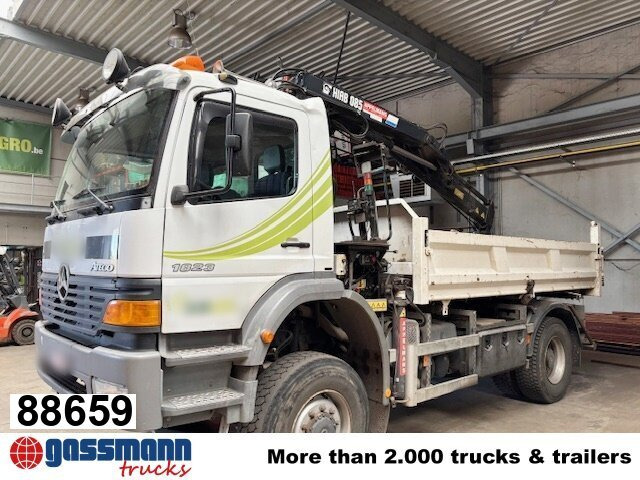 Mercedes-Benz Atego 1823AK 4x4, Kran HIAB, Bordmatik - Tippbil, Kranbil: bilde 1 Mercedes-Benz Atego 1823AK 4x4, Kran HIAB, Bordmatik - Tippbil, Kranbil: bilde 1