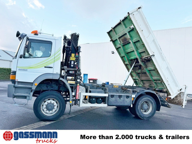Tippbil, Kranbil Mercedes-Benz Atego 1823AK 4x4, Kran HIAB, Bordmatik: bilde 9