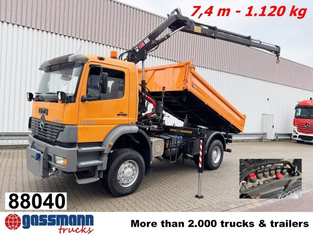 Mercedes-Benz Atego 1828 AK 4x4, Winterdienstausstattung, Kran - Tippbil, Kranbil: bilde 1 Mercedes-Benz Atego 1828 AK 4x4, Winterdienstausstattung, Kran - Tippbil, Kranbil: bilde 1