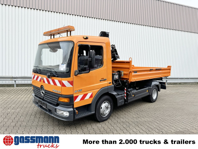 Tippbil, Kranbil Mercedes-Benz Atego 815 K 4x2 mit Kran Hiab 055 B-1 CL: bilde 8