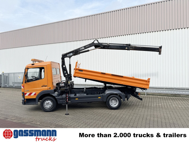 Tippbil, Kranbil Mercedes-Benz Atego 815 K 4x2 mit Kran Hiab 055 B-1 CL: bilde 14