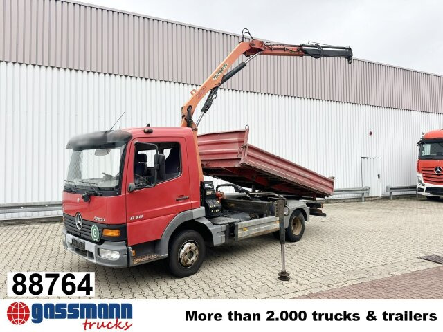 Mercedes-Benz Atego 818 K 4x2 mit Kran Palfinger PK 6500, 2x - Tippbil, Kranbil: bilde 1 Mercedes-Benz Atego 818 K 4x2 mit Kran Palfinger PK 6500, 2x - Tippbil, Kranbil: bilde 1