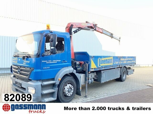 Mercedes-Benz Axor 1828 L 4x2 mit Kran Palfinger PK 9501, Funk - Planbil, Kranbil: bilde 1 Mercedes-Benz Axor 1828 L 4x2 mit Kran Palfinger PK 9501, Funk - Planbil, Kranbil: bilde 1