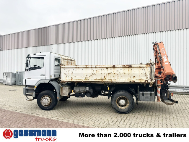 Tippbil, Kranbil Mercedes-Benz Axor 1833 AK 4x4 mit Heckkran Atlas 105.2-A2L: bilde 12