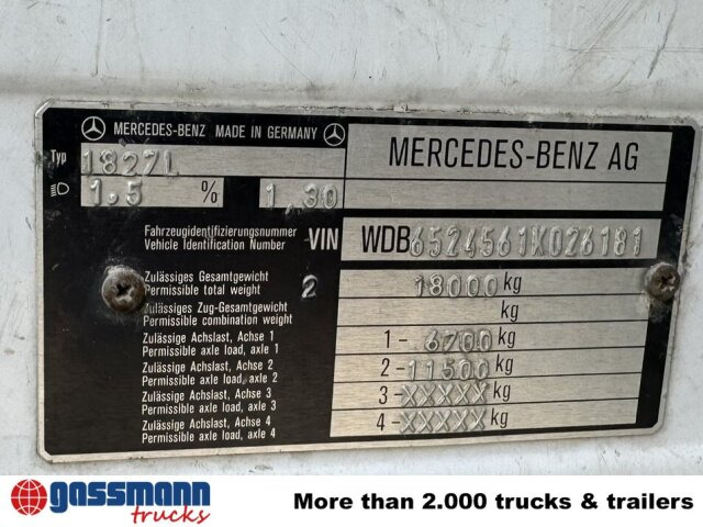 Mercedes-Benz SK 1827L 4x2 - Planbil: bilde 5 Mercedes-Benz SK 1827L 4x2 - Planbil: bilde 5
