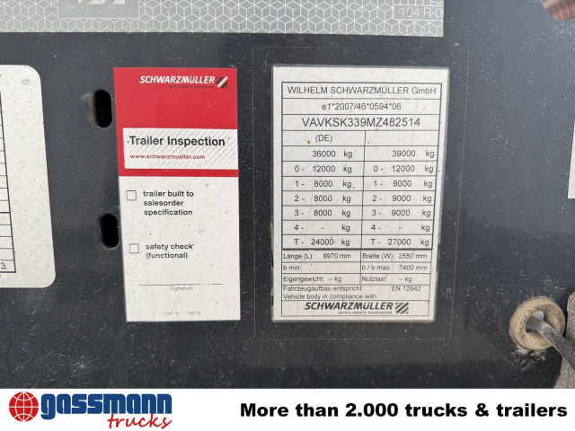 Tippsemi Schwarzmüller K-Serie Kippauflieger, Hardoxmulde ca. 24/26m³,: bilde 6