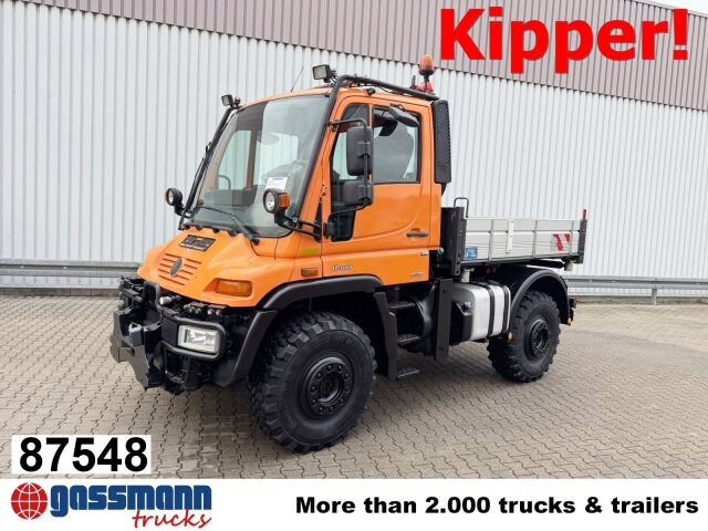 Unimog U 400 405/12 4x4, Kipper, Kommunalhydraulik, - Varebil: bilde 1 Unimog U 400 405/12 4x4, Kipper, Kommunalhydraulik, - Varebil: bilde 1