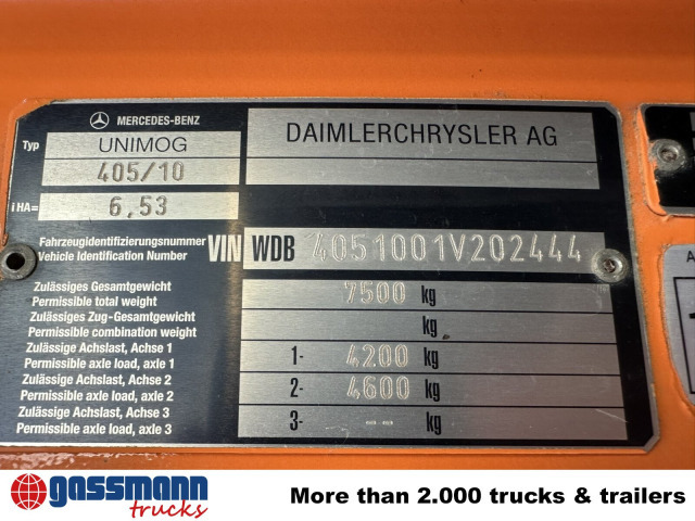 Unimog U300 405/10 4x4, Kommunalhydraulik, - Varebil: bilde 5 Unimog U300 405/10 4x4, Kommunalhydraulik, - Varebil: bilde 5