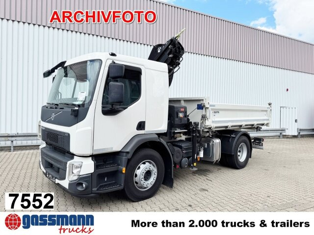 Volvo FL 280 4x4 mit 10-13 m/t Kran - Tippbil, Kranbil: bilde 1 Volvo FL 280 4x4 mit 10-13 m/t Kran - Tippbil, Kranbil: bilde 1