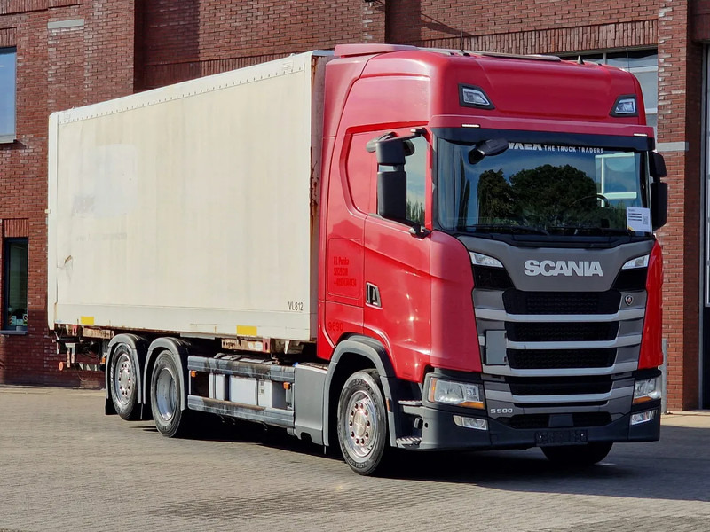 Scania S500 NGS Highline 6x2 - BDF - Full air - Loadlift - Box - Navi - Retarder - Container-transport/ Vekselflak lastebil: bilde 1 Scania S500 NGS Highline 6x2 - BDF - Full air - Loadlift - Box - Navi - Retarder - Container-transport/ Vekselflak lastebil: bilde 1