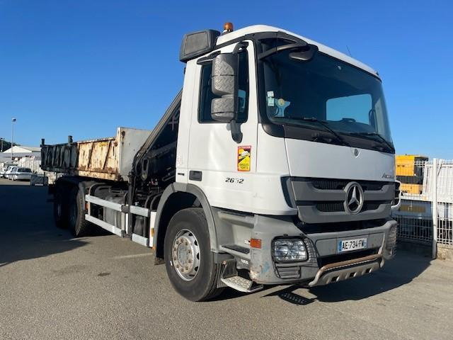 Mercedes Actros 2632 - Tippbil, Kranbil: bilde 2 Mercedes Actros 2632 - Tippbil, Kranbil: bilde 2