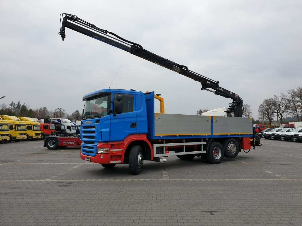 Scania R 400 LB 6x2 HDS Budowlanka Widły Oś Skrętna Super Stan - Planbil, Kranbil: bilde 2 Scania R 400 LB 6x2 HDS Budowlanka Widły Oś Skrętna Super Stan - Planbil, Kranbil: bilde 2