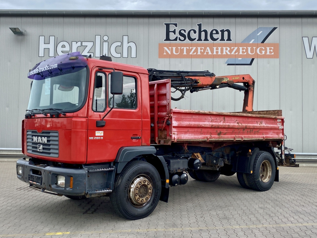 MAN 18.285 MC / Palfinger PK 9501 - Tippbil, Kranbil: bilde 2 MAN 18.285 MC / Palfinger PK 9501 - Tippbil, Kranbil: bilde 2