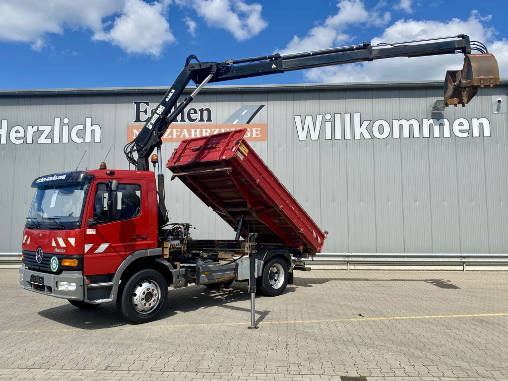 Mercedes-Benz 1218 K / HIAB 085-2 Kran - Tippbil, Kranbil: bilde 1 Mercedes-Benz 1218 K / HIAB 085-2 Kran - Tippbil, Kranbil: bilde 1