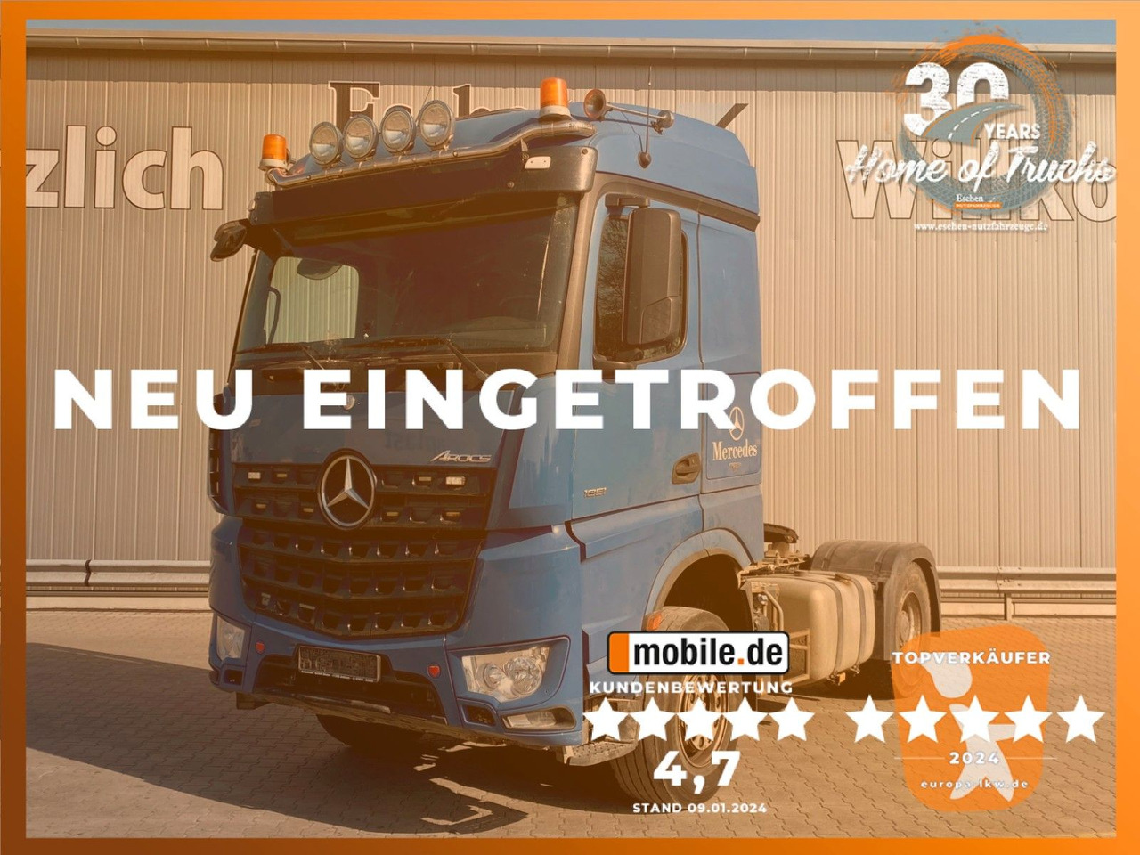 Mercedes-Benz 1851 Arocs LS | 2x Hydraulik*Reifen:70%*1.Hd*AC - Trekkvogn: bilde 1 Mercedes-Benz 1851 Arocs LS | 2x Hydraulik*Reifen:70%*1.Hd*AC - Trekkvogn: bilde 1